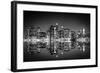 New York City in Black & White-null-Framed Art Print