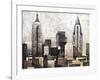 New York City in Silver-Giampaolo Pasi-Framed Art Print