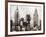 New York City in Silver-Giampaolo Pasi-Framed Art Print