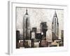 New York City in Silver-Giampaolo Pasi-Framed Art Print