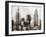 New York City in Silver-Giampaolo Pasi-Framed Art Print