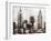 New York City in Silver-Giampaolo Pasi-Framed Art Print