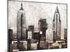 New York City in Silver-Giampaolo Pasi-Mounted Art Print