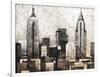 New York City in Silver-Giampaolo Pasi-Framed Art Print