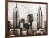 New York City in Silver-Giampaolo Pasi-Framed Art Print