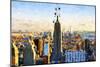 New York City - In the Style of Oil Painting-Philippe Hugonnard-Mounted Giclee Print
