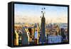 New York City - In the Style of Oil Painting-Philippe Hugonnard-Framed Stretched Canvas