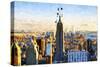 New York City - In the Style of Oil Painting-Philippe Hugonnard-Stretched Canvas