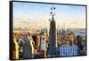 New York City - In the Style of Oil Painting-Philippe Hugonnard-Framed Stretched Canvas