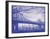 New York City In Winter II In Colour-British Pathe-Framed Giclee Print