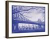 New York City In Winter II In Colour-British Pathe-Framed Giclee Print
