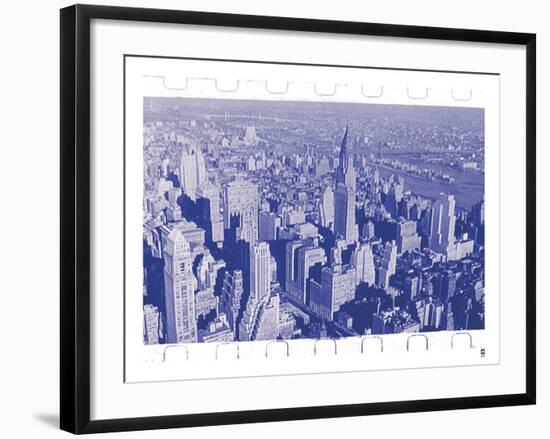 New York City In Winter III In Colour-British Pathe-Framed Giclee Print