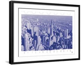 New York City In Winter III In Colour-British Pathe-Framed Giclee Print