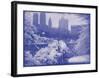 New York City In Winter IX In Colour-British Pathe-Framed Giclee Print