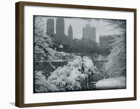 New York City In Winter IX-British Pathe-Framed Giclee Print