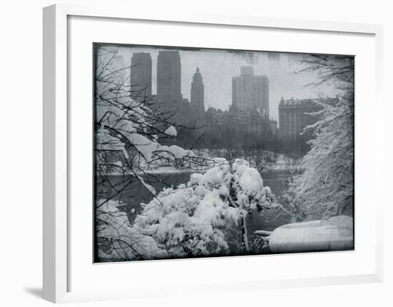 New York City In Winter IX-British Pathe-Framed Giclee Print