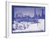 New York City In Winter V In Colour-British Pathe-Framed Giclee Print