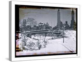 New York City In Winter V-British Pathe-Stretched Canvas
