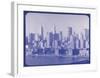 New York City In Winter VI In Colour-British Pathe-Framed Giclee Print