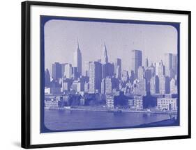 New York City In Winter VI In Colour-British Pathe-Framed Giclee Print