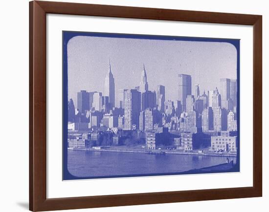 New York City In Winter VI In Colour-British Pathe-Framed Giclee Print