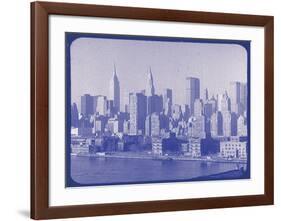 New York City In Winter VI In Colour-British Pathe-Framed Giclee Print