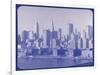 New York City In Winter VI In Colour-British Pathe-Framed Giclee Print