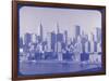 New York City In Winter VI In Colour-British Pathe-Framed Giclee Print