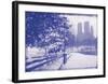 New York City In Winter VIII In Colour-British Pathe-Framed Giclee Print