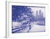 New York City In Winter VIII In Colour-British Pathe-Framed Giclee Print