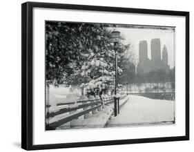 New York City In Winter VIII-British Pathe-Framed Giclee Print