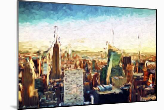 New York City IV - In the Style of Oil Painting-Philippe Hugonnard-Mounted Giclee Print