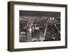 New York City Manhattan Aerial View At Dusk With Urban City Skyline And Skyscrapers Buildings-Songquan Deng-Framed Photographic Print