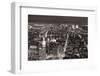 New York City Manhattan Aerial View At Dusk With Urban City Skyline And Skyscrapers Buildings-Songquan Deng-Framed Photographic Print