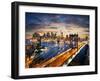 New York City - Manhattan after Sunset - Beautiful Cityscape-IM_photo-Framed Photographic Print