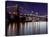 New York City, Manhattan, Brooklyn Bridge and Downtown Manhattan, USA-Gavin Hellier-Stretched Canvas