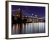 New York City, Manhattan, Brooklyn Bridge and Downtown Manhattan, USA-Gavin Hellier-Framed Photographic Print