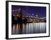 New York City, Manhattan, Brooklyn Bridge and Downtown Manhattan, USA-Gavin Hellier-Framed Photographic Print