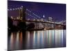 New York City, Manhattan, Brooklyn Bridge and Downtown Manhattan, USA-Gavin Hellier-Mounted Photographic Print