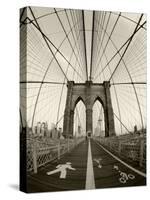 New York City, Manhattan, Brooklyn Bridge at Dawn, USA-Gavin Hellier-Stretched Canvas