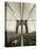 New York City, Manhattan, Brooklyn Bridge at Dawn, USA-Gavin Hellier-Stretched Canvas