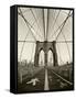 New York City, Manhattan, Brooklyn Bridge at Dawn, USA-Gavin Hellier-Framed Stretched Canvas