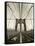 New York City, Manhattan, Brooklyn Bridge at Dawn, USA-Gavin Hellier-Framed Stretched Canvas