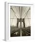 New York City, Manhattan, Brooklyn Bridge at Dawn, USA-Gavin Hellier-Framed Photographic Print