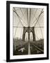 New York City, Manhattan, Brooklyn Bridge at Dawn, USA-Gavin Hellier-Framed Photographic Print