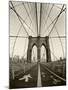 New York City, Manhattan, Brooklyn Bridge at Dawn, USA-Gavin Hellier-Mounted Photographic Print