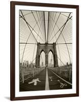 New York City, Manhattan, Brooklyn Bridge at Dawn, USA-Gavin Hellier-Framed Photographic Print