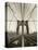 New York City, Manhattan, Brooklyn Bridge at Dawn, USA-Gavin Hellier-Stretched Canvas