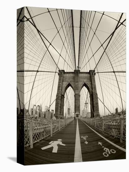 New York City, Manhattan, Brooklyn Bridge at Dawn, USA-Gavin Hellier-Stretched Canvas