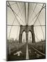 New York City, Manhattan, Brooklyn Bridge at Dawn, USA-Gavin Hellier-Mounted Photographic Print